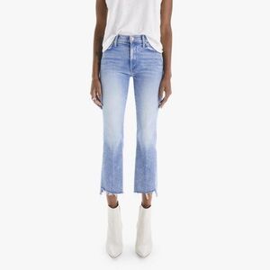 MOTHER DENIM JEANS THE INSIDER CROP STEP FRAY - DEEP BREATHS SZ 29